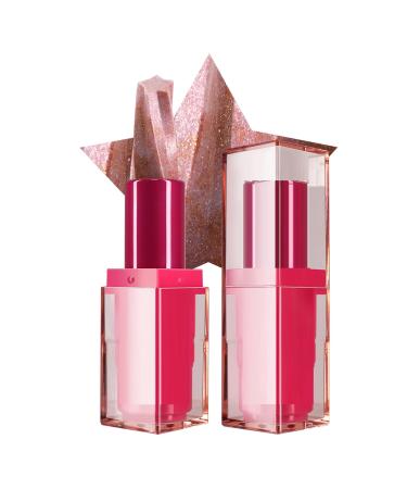 Shimmering Lipstick - Long-lasting sparkling lip color smooth moisturizing makeup stick | Shimmer Shine Bold pigmented formula lightweight creamy texture for parties