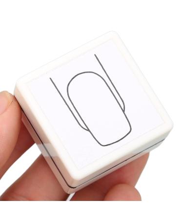 Nail Art Stamper for Square Nails - Reusable Hand-Painted Manicure Tool with Cover for DIY Designs - Buy Online on GoSupps.com