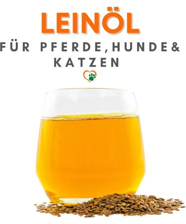 Mahu Nature Linseed Oil for Dogs 1L - Omega 3 & 6 Fatty Acids - Natural BARF Oil for Dogs Cats & Horses - Eco-Friendly 1000ml Recyclable Can - Buy Online on GoSupps.com