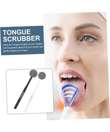 Gatuida Tongue Cleaning Brush - Oral Hygiene Tool for Adults & Toddlers | Effective Tongue Scraper | 18.5x3.5cm - Best Oral Care Solution - Buy Online on GoSupps.com