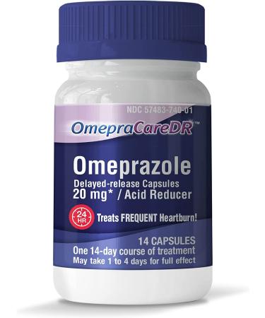 OmepraCareDR 42 Count Capsules - 20mg Acid Reducer for Heartburn (3-Pack Carton) - Buy Online on GoSupps.com