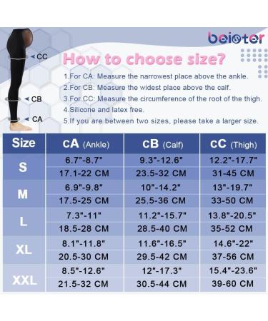 Beister Maternity Compression Tights 20-30mmHg Graduated Support - Footless Pregnancy Legging for Varicosity - High Waist Pantyhose with Button Elastic Band - Buy Online on GoSupps.com