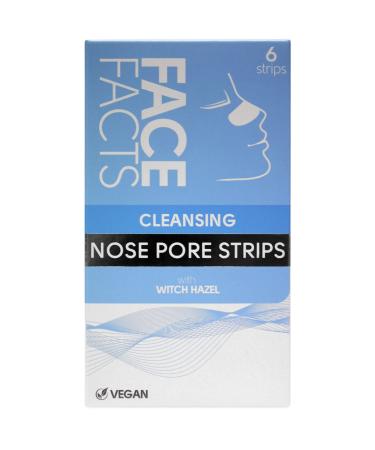 Face Facts Cleansing Nose Pore Strips | Witch Hazel | Draws out impurities & oils | 6 Strips