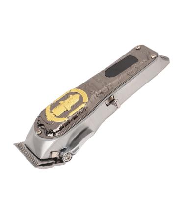 Retro Hair Clippers Kit with Stainless Steel Trimmer Safe Haircut Electric Hair Trimmer with Ergonomic Handle Design Low Noise LED Display