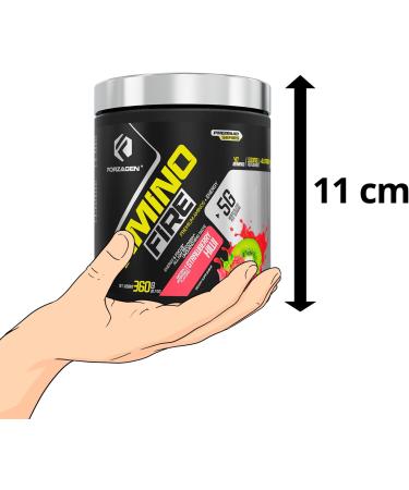 Forzagen Amino Fire | Essential Amino Energy Powder for Pre-Workout | BCAA Energy Boost & Muscle Recovery Drink Mix Enhance Focus & Concentration Dietary Supplement | Strawberry Kiwi 40 Servings - Buy Online on GoSupps.com