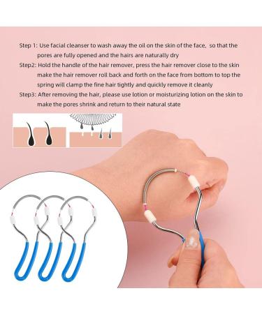 3 Pack Facial Hair Remover - Painless Epilator Tool for Women | Smooth Skin Solution - Buy Online on GoSupps.com