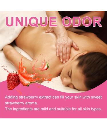 Buy 120ml Organic Strawberry Shortcake Body Juice Oil | Moisturizing & Massage Oil for Men & Women | Natural Strawberry Scent - Buy Online on GoSupps.com