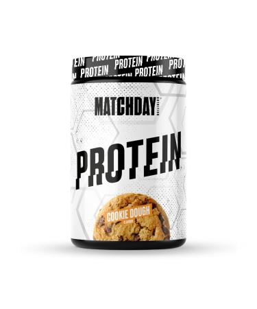 Matchday nutrition protein powder cookie Dough i vegan protein shake with ideal solubility 600 g can i with Ashwagandha for regeneration especially for footballers and after sport