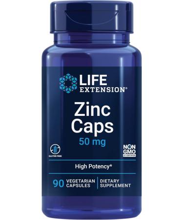 Life Extension Optimized Quercetin 250mg with Vitamin C & Camu-Camu - 60 Capsules and Zinc Caps 50mg - 90 Vegetarian Capsules - Buy Online on GoSupps.com