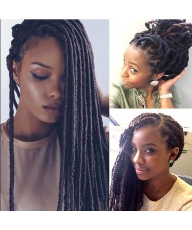 8Pcs Brazilian Yarn Wool for Hair Crochet Braid Twist | Black Color Black03 - Buy Online on GoSupps.com