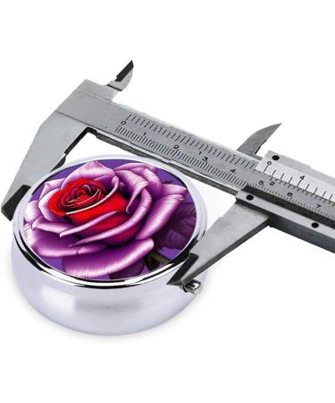 Fuchsia Round Pill Box Organizer | 3 Compartment Portable Travel Pill Box for International Shipping - Buy Online on GoSupps.com