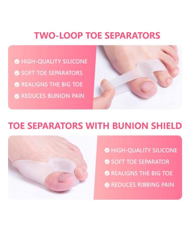 4GEAR SPORTLIFE Bunion Corrector Kit - 8pcs | Bunion Night Splints, Sleeves, Toe Separators | Day & Night Pain Relief for Men & Women - Buy Online on GoSupps.com