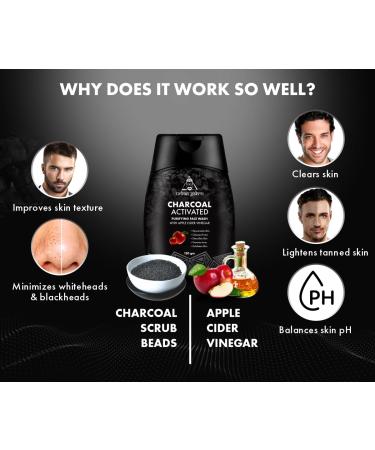 UrbanGabru Charcoal Face Wash with Apple Cider Vinegar | Acne Control & Glowing Skin | International Shipping - Buy Online on GoSupps.com