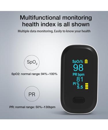 Fingertip Pulse Oximeter - Accurate O2 Monitor for Blood Oxygen Saturation | Includes Batteries & Lanyard | Ideal for Sports & Aviation - Buy Online on GoSupps.com
