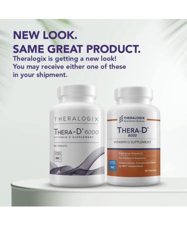 Thera-D 6000 Vitamin D Supplement | 6000 IU D3 Tablets | 90 Day Supply | Made in USA - Buy Online on GoSupps.com