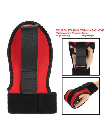 Finger Glove Fixed Rehabilitation Training Hand Fist Splint for Stroke Hemiplegia Elderly Auxiliary Fixed Gloves Rehabilitation Training Equipment Hand Fist (Black)(Glue on Gloves) - Buy Online on GoSupps.com
