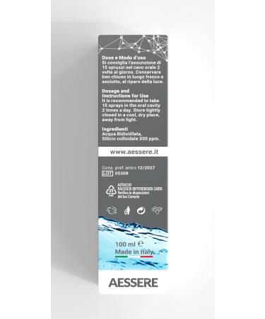 AESSERE Srl Silicon Colloidal Plus Spray 300 PPM 100 ml - Buy Online on GoSupps.com