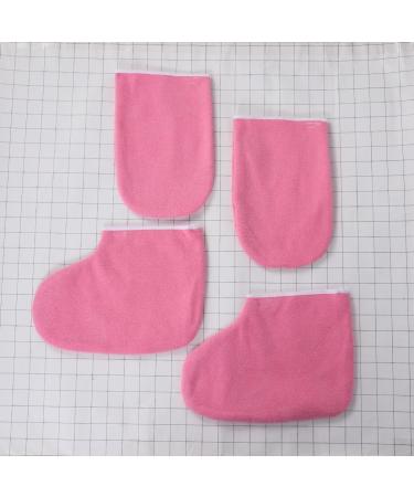 minkissy 2 Pairs Paraffin Wax for Feet Paraffin Wax Refill Feet Cover Bags Boot Glove Hand and Foot Liners Wax Booties Whitening Gloves Spa Mittens Work Glove Cotton Gloves Beauty Wax Care medium - Buy Online on GoSupps.com