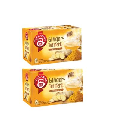 Teekanne World of Ginger and Turmeric/Curcuma Herbal Infusion Tea 20 Teabags