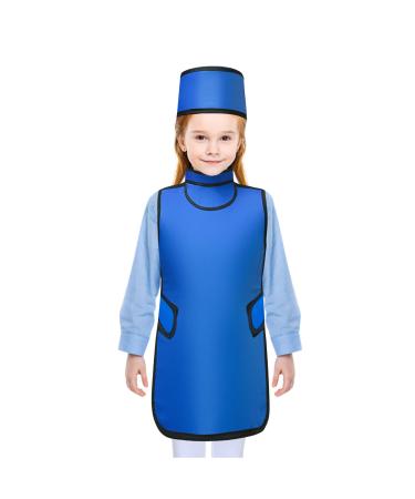 faruijie 0.5mmPb Child Lead X-Ray Apron - Dental Pediatric X-Ray Lead Clothes Small X-Ray Shield Clothes with Thyroid Protection Collar & Lead Cap Flexible Back Hook & Loop Closure