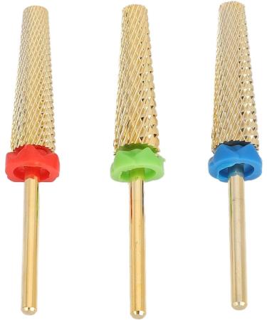 Generic Nail Drill Bits Cylinder Shape Manicure Drill Bits Polishing 3 Pieces with Storage Box for Nail Salon - Buy Online on GoSupps.com