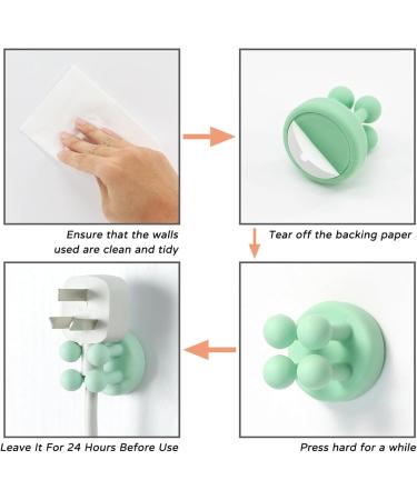 JCTR RJ 4-Piece Razor Holder & Toothbrush Bracket - Adhesive Shower Hooks for Easy Organization - Buy Online on GoSupps.com