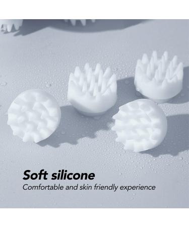 Electrical Scalp Massager - 4 Modes Waterproof Ergonomic Silicone - Stress Relief for Muscles & Pets - Pink - Buy Online on GoSupps.com