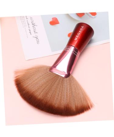 Ipetboom Fan Highlighter Brush & Neck Duster - Devil Horns Headband Makeup Tool | Large Foundation Brush for Students - Buy Online on GoSupps.com