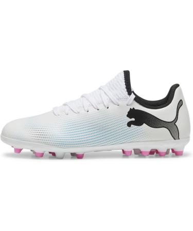 PUMA Unisex Kids Future 7 Play MG Jr Soccer Shoe 38 EU White Black Poison Pink Best International Shipping - Buy Online on GoSupps.com