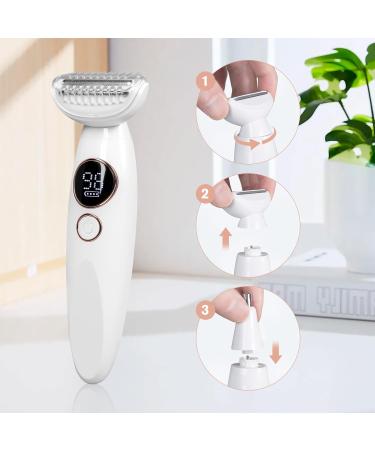 Carehabi 5in1 intimate shaver for women electric shaver for women intimate zone IPX7 waterproof USB trimmer for face eyebrows body bikini zone without charging station - Buy Online on GoSupps.com