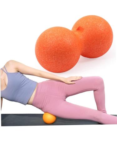 FRCOLOR 2 STK Peanut Massage Ball - Dual Lacrosse Massage Device for Fitness & Yoga | International Shipping Available - Buy Online on GoSupps.com