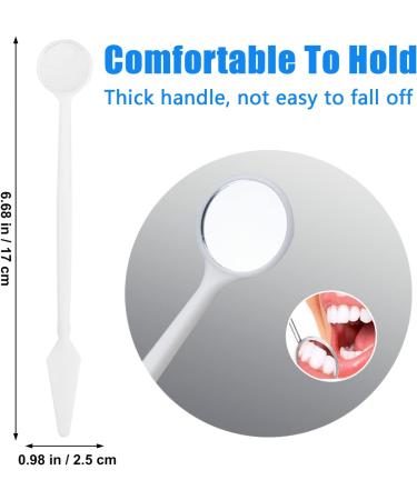 40-Part Disposable Plastic Tooth Mirror Set - Curved Angle Dentist Instruments for Oral Care Inspection - Buy Online on GoSupps.com