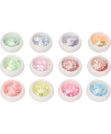 Nail Flakes Nail Accessories 12 Boxes Nail Glitter Nail Glitter Sequins for Nail for Salon Use for Home Use - Buy Online on GoSupps.com