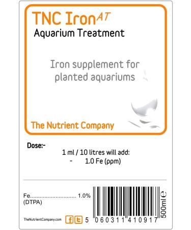 TNC Iron (AT) - Aquarium Plant Deficiency Treatment/Liquid Fertiliser Aquatic Nutrient Food for Planted Tanks - Buy Online on GoSupps.com
