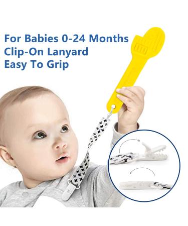 Soft Silicone Baby Teething Toys - BPA-Free Teethers for Babies 0-12 Months | Easy to Clean & Freeze - 3 Pack with Clip Holder | DHOZA T-Toys - Buy Online on GoSupps.com