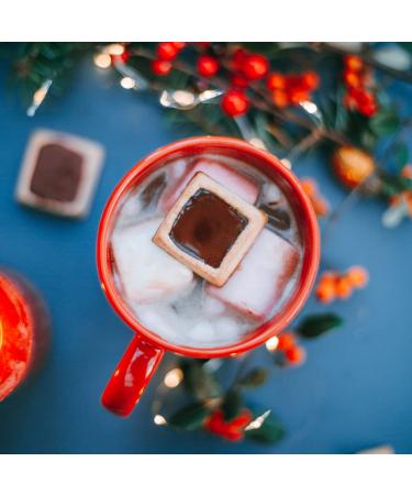 Michel et Augustin Nighttime in Paris Gourmet Chocolate Cookie Gift Box - 12 Individually Wrapped French Bars, Perfect for Holidays and Birthdays - Kosher Blue Gift Box - Buy Online on GoSupps.com