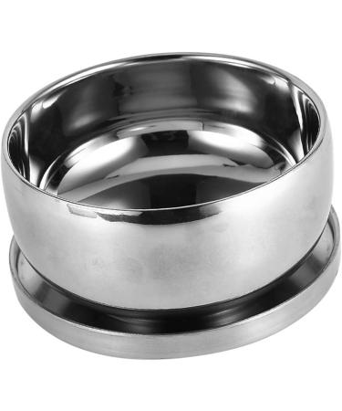 Premium Silver Shaving Bowl with Lid | Durable Alloy Smooth Edge & Non-Slip Design | Essential Wet Shave Tool for Men s Grooming - Buy Online on GoSupps.com