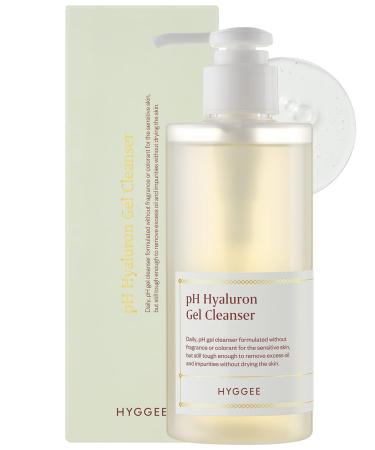 HYGGEE pH Hyaluron Gel Cleanser - Hyaluronic Acid Hydrating Face Wash - pH Balancing Formula for All Skin Types - Hypoallergenic Mild Makeup Cleansing Gel  6.76 fl.oz. - Buy Online on GoSupps.com