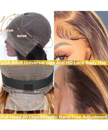 BEANATASHA 18 Ombre Body Wave Lace Front Wig P4/27 | Pre Plucked 180% Density Human Hair - Star Popular Option - Buy Online on GoSupps.com