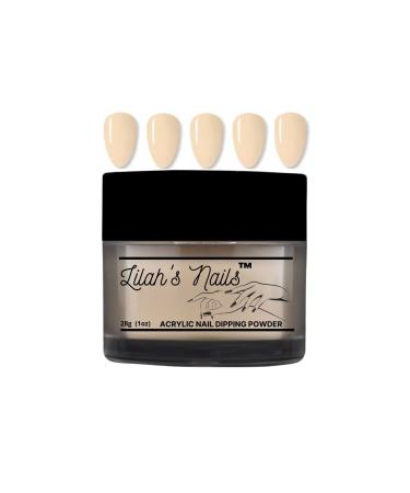 Sand Dune Nude Professional Acrylic Nails Dipping Powder - LILAH'S NAILS 28g (1oz) Easy to use Acrylic Nail Powder for 3D Nail Art Nail Decoration Nail Lamp not needed Dip Powder Nails
