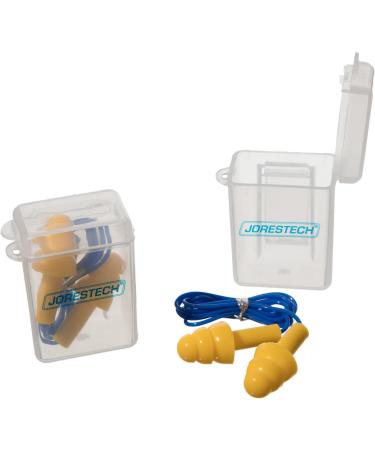 JORESTECH Safety Ear Plugs - Reusable Silicone, Corded, 10 Pairs with Cases, Noise Reduction for Swimming, Sleeping - Buy Online on GoSupps.com