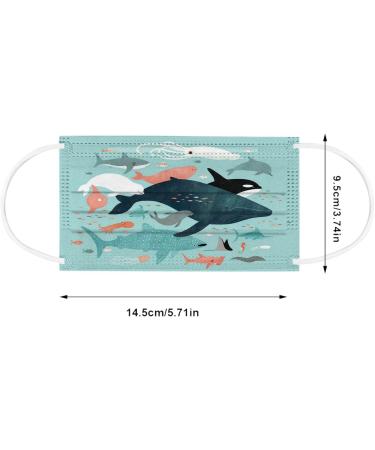 Buy WEXCV 50-Pack Killer Whale 3D Cartoon Fabric Masks for Kids - Disposable Breathable Dustproof Cloth Bandanas - International Shipping Available - Buy Online on GoSupps.com
