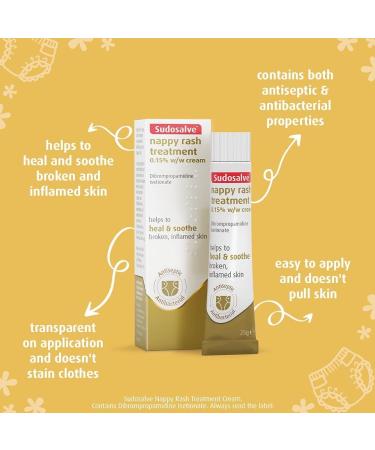 Sudosalve Nappy Rash Treatment Cream 25g | Soothing Relief for Baby's Skin - Buy Online on GoSupps.com