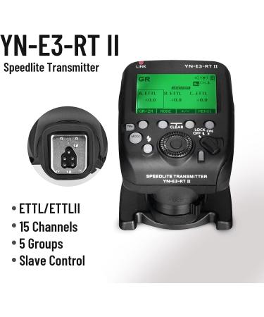 YONGNUO YN-E3-RT II Wireless Transmitter for Canon ST-E3-RT & 600EX-RT(II) - TTL Flash Trigger for YN968EX-RT, YN600EX-RT(II), YN686EX-RT, YNE3-RX - Buy Online on GoSupps.com