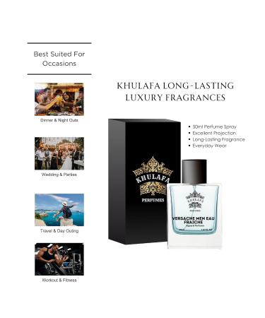 DJ Ver-sache Men Eau Fraiche Perfume For Men | Woody Aromatic Fragrances | Long Lasting Mens Perfume | Fragrance Sutaible for Any Occasion | Gift For Him - Buy Online on GoSupps.com