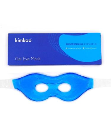 Kimkoo Gel Eye Mask Cold Pads&Cool Compress for Puffy Eyes and Dry Eye Cooling Eye Ice Masks Gel Blue*1