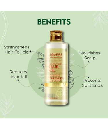 Jovees Bhringraj & Olive Intensive Restructuring Hair Oil 250ml - Best Hair Growth & Repair Oil for Healthy Hair - Buy Internationally - Buy Online on GoSupps.com