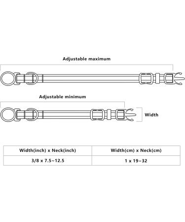 Personalized LaReine Cat Collar 2 Pack - Reflective Breakaway Kitten Collar with Name Tag, Bell, and Phone Number - Adjustable Size for Girls & Boys - Buy Online on GoSupps.com