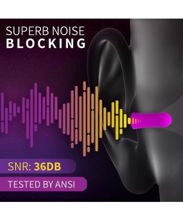 70 Pairs Soft Foam Ear Plugs with Aluminum Carry Case - 32 dB NRR Noise Cancelling Earplugs for Hearing Protection - Ideal for Sleeping, Travel, Study, Work, Concerts, Shooting - Pack of 1 - Buy Online on GoSupps.com