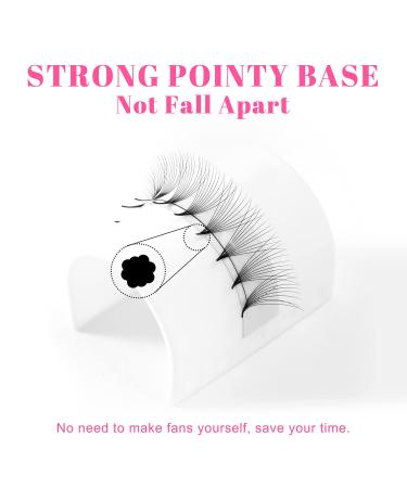 TDANCE 10D Premade Fans Russian Volume Eyelash Extensions D Curl 0.05 Thickness 8-15mm Mixed Length - Middle Stem | 1 Count - Buy Online on GoSupps.com